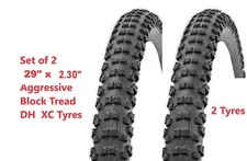 2 X 29ER TYRES !  2 X29" X 2.30" Tyres  Mountain Bike MTB 29X2.30" XC Offroad DH