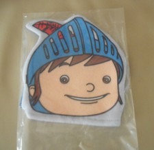 MIKE THE KNIGHT WASH MITT Bravest Knight KIDS BATH TIME FUN Padded GLOVE Grey