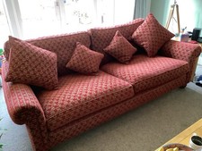 Beautiful Immaculate DURESTA GRANDE SOFA Plus Scatter Cushions Arm Covers