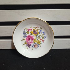 Royal Worcester | Small Trinket Dish with Floral Pattern | 11.5cm / 4.52"