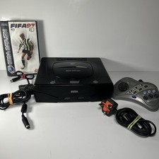 Original SEGA Saturn MK2 Console PAL UK Inc X1 Controller & Game READY TO PLAY