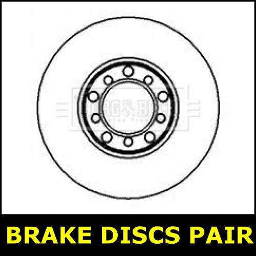 Brake discs pair front fits - discs,