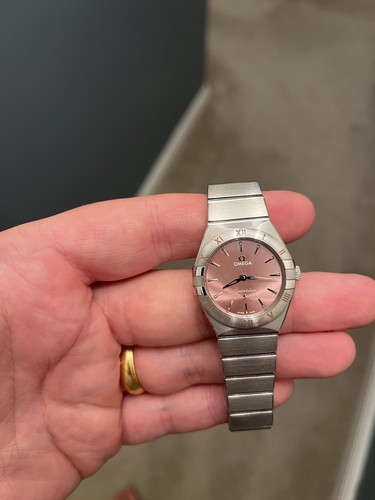 Omega constellation 28mm pink - constellation,