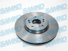 2x Brake disc internally vented H1034V SAMKO for HONDA ACCORD VIII