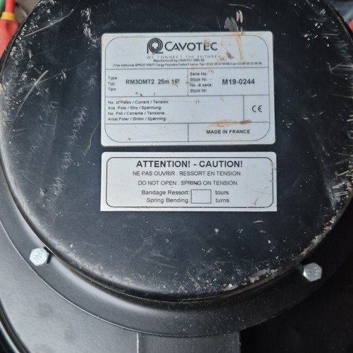 Cavotec retractable cable reel - retractable,