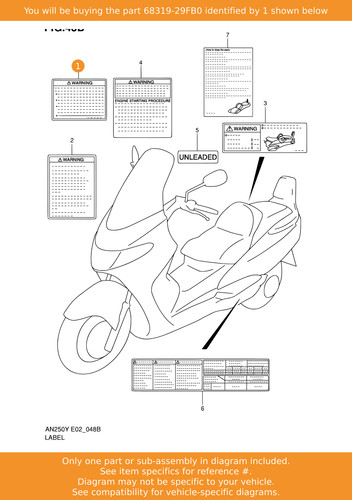 Suzuki label warning - suzuki, label,
