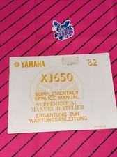 Yamaha Oem Nos XT 650 1982 Supplementary Service Manual