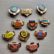 Vintage motorcycle logo pin - vintage,