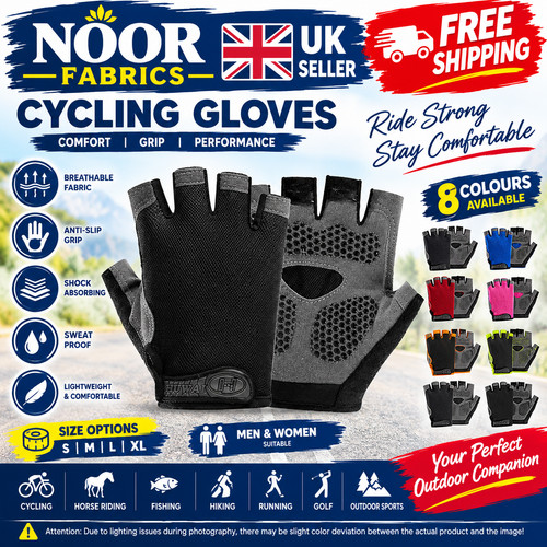 Half finger cycling - half, gloves