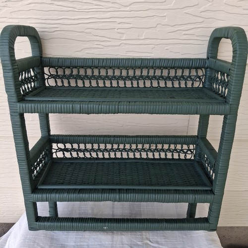 Vtg rattan wicker wall - rattan, hanging
