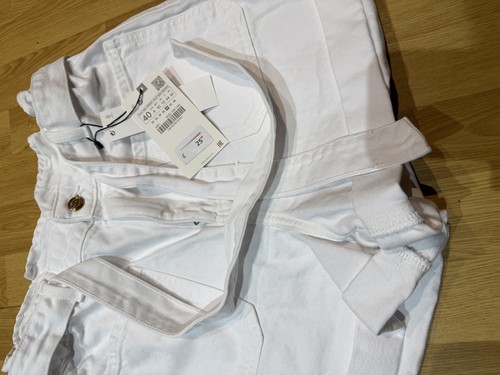Zara nwt womens white denim - zara,