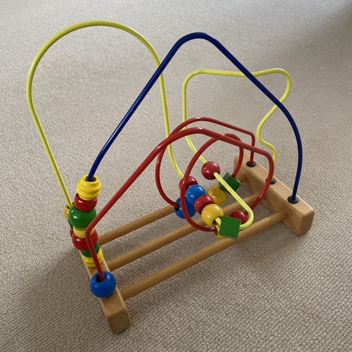 Vintage joy toy - wooden, bead