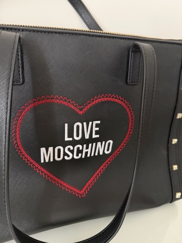 Moschino black heart - heart, stitch
