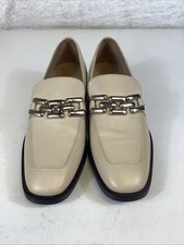 Womens John Lewis & Partners Beige Leather Slip On Shoes UK 5 NEW