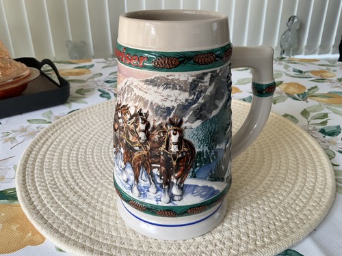 Budweiser 1993 holiday stein - budweiser,
