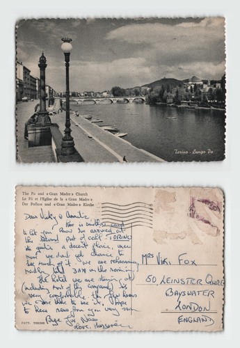Postcard torino lungo - postcard,