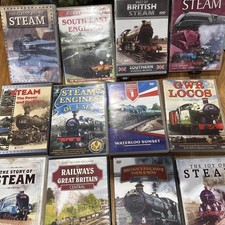 12 Railway & Steam Train DVDs