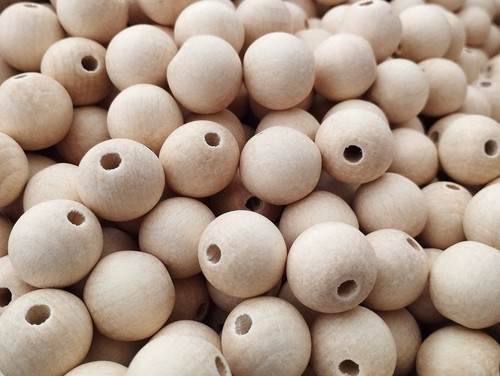 Pcs wooden craft balls - 25,