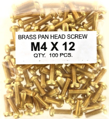 Solid brass slotted - m4, machine