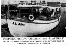 Postcard ASPASIA BOAT LINE
