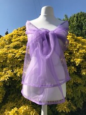 Lilac Organza, Shawl, Wedding