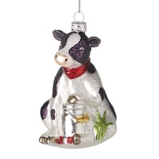 Glass Cow With Bucket