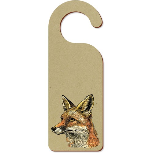Vintage fox portrait door - 'vintage, portrait'