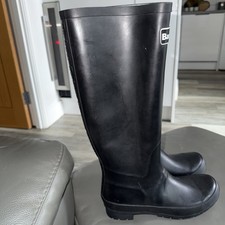 Barbour Abbey Wellington Boots Women UK Size 6,  Black