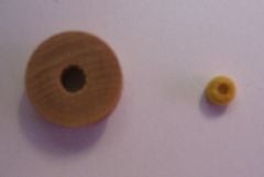5mm wooden pulleys - 3.5mm,