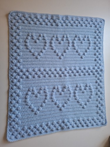 Handmade crochet baby blanket - crochet,