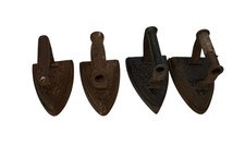 Vintage Cast Iron Bundle of Four Flat Irons for restoration