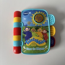 Vtech Teletubbies Time To Rhyme Electronic Talking Light Up Musical Book Working