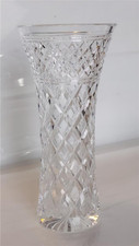 An attractive Stuart   crystal  Glass Vase 20  cm tall