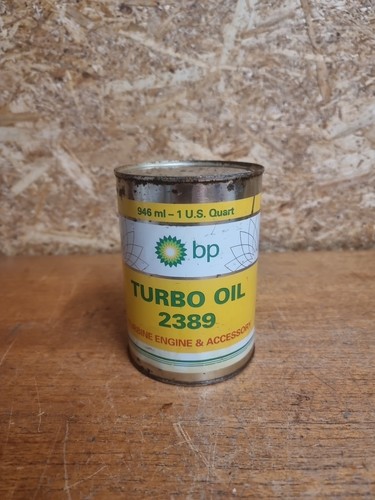 Vintage turbo oil 2389 - turbo, tin