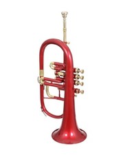 4 VALVE Flugel horn RED BRASS