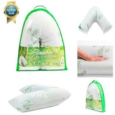 V Shape Pillow Memory Foam Large Anti-Bacterial Extra Filled Neck Support