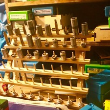 Large 60 Spool Wood Sewing