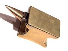 Rare Novelty Antique Blacksmith’s Anvil Form Brass Snuff Box