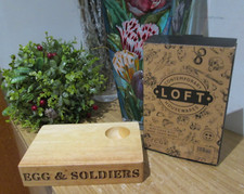 Loft Housewares Wooden Egg & Soldiers Board