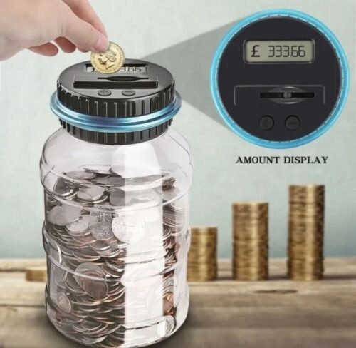 Lcd money saving - money, jar