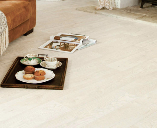 Designer white wood plank - white,