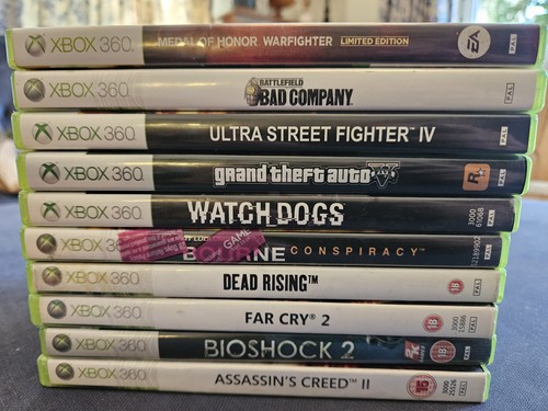 10x xbox 360 games bundle - xbox,