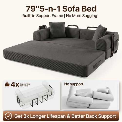 Queen convertible sofa - 80",