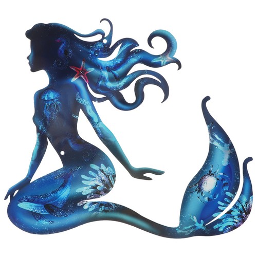 Mermaid bathroom wall art - mermaid,