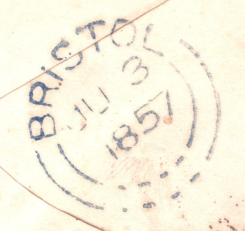 Gwr railway cover - gb, 1857