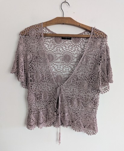 Lavender beaded crochet - b&m,