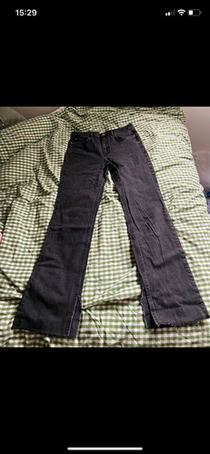 Zara black denim straight leg - denim,