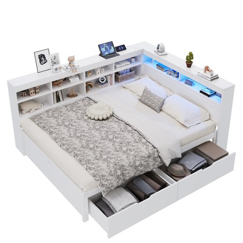 Double bed 4ft6 - frame, with