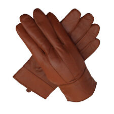 Women Lady Luxury Soft Leather Gloves Walking Driving Winter Warm Fur Lined