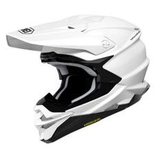 SHOEI VFX-WR 06 HELMET PLAIN WHITE ADULT MOTOCROSS OFF ROAD MX QUAD NEW MTB BMX